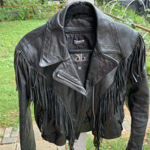 Street Legal Vintage Womens Leather Motorcycle Jacket Size 8